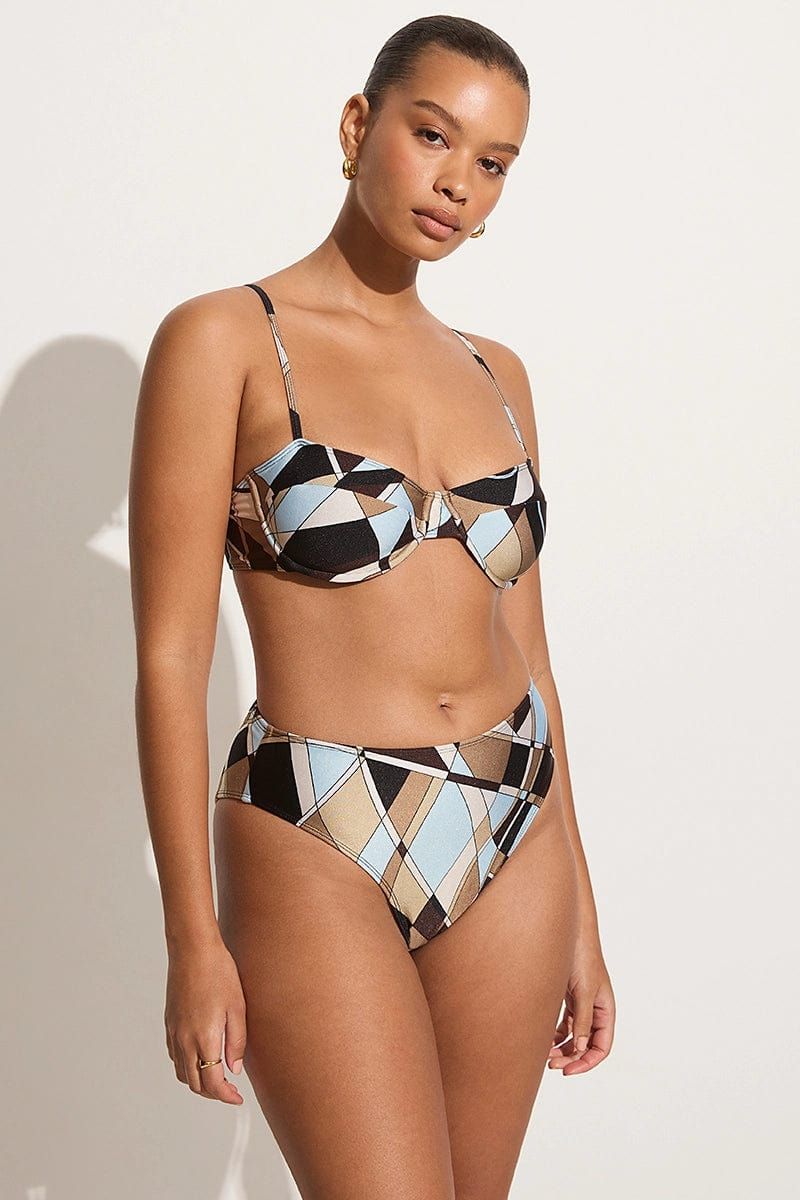 Farrah Bikini Top Sassari Print | Faithfull (AU)