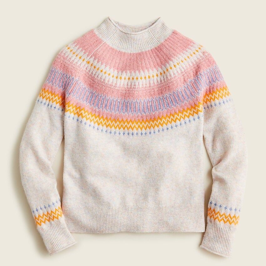 Fair Isle yoke rollneck™ sweater in Supersoft yarn | J.Crew US