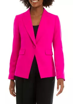 Tahari ASL Women's One Button Blazer | Belk