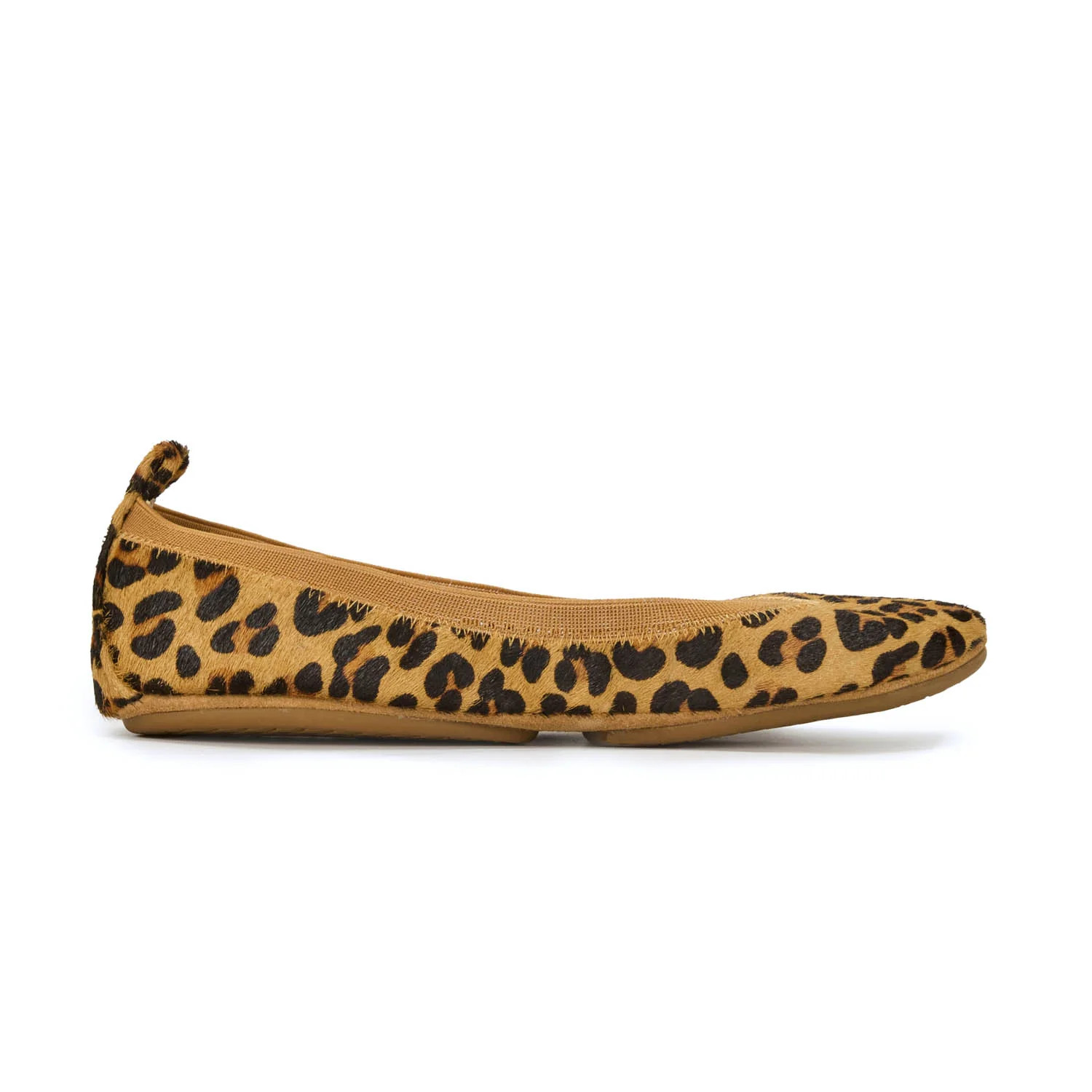 Samara Foldable Ballet Flat in Leopard Calf Hair | Yosi Samra