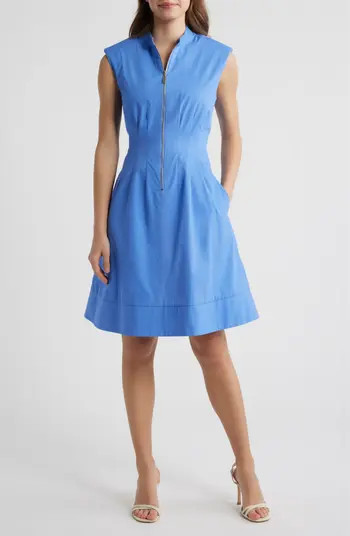 Vince Camuto Sleeveless Cotton Dress | Nordstrom | Nordstrom