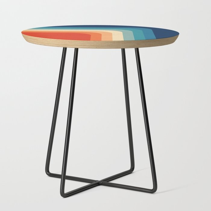 Retro 70s Color Palette III Side Table by alisagal | Society6