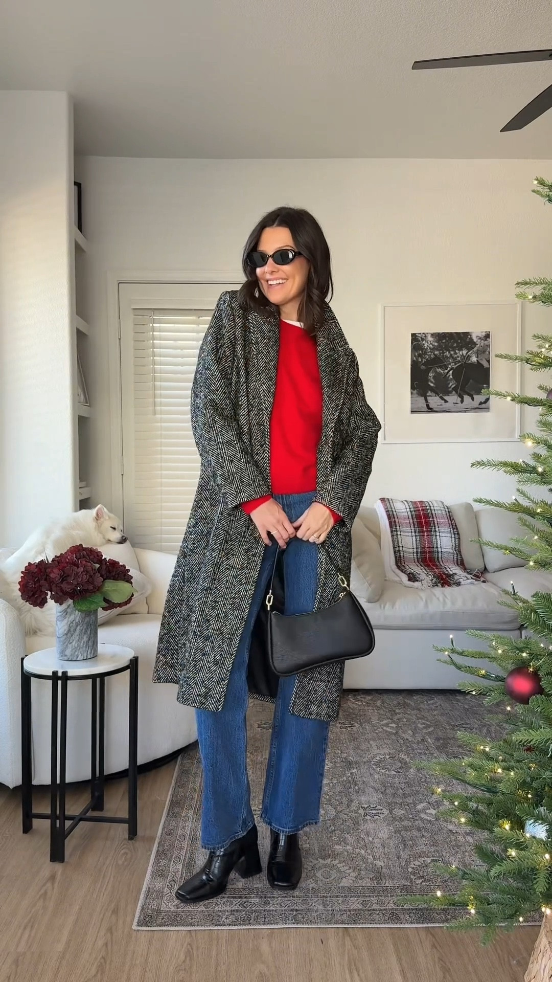 I’m 5’7” wearing size medium in the red sweater, medium in the tshirt, and true size 25 regular in the jeans!

#LTKFindsUnder100 #LTKootd #LTKHoliday