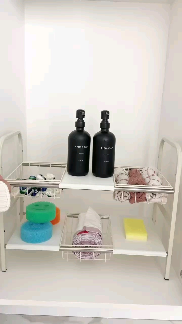 Chaos under the sink? Not on my watch 👀 #SinkGlowUp #SmallSpaceHack #OrganizedUnderSink

#LTKHome #LTKSummerEdit #LTKFindsUnder50