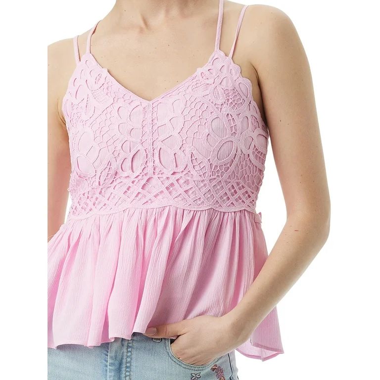 Jessica Simpson Women's Luna Crochet Cami Top | Walmart (US)