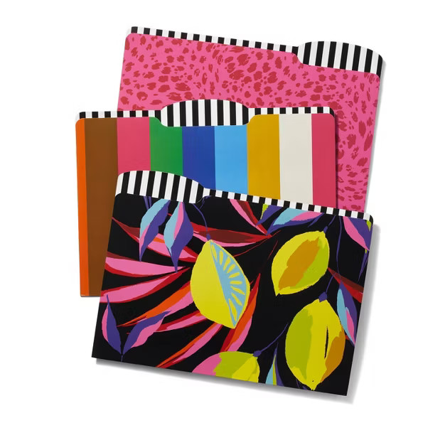 6pk Set Lemon File Folders - Tabitha Brown for Target | Target