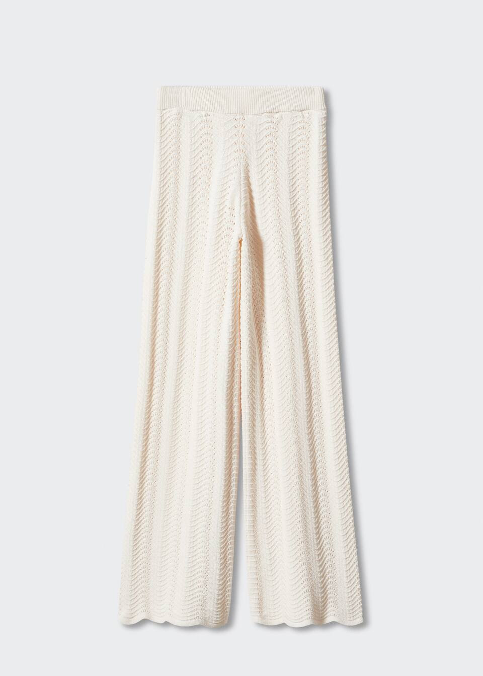 Openwork knit pants -  Women | Mango USA | MANGO (US)