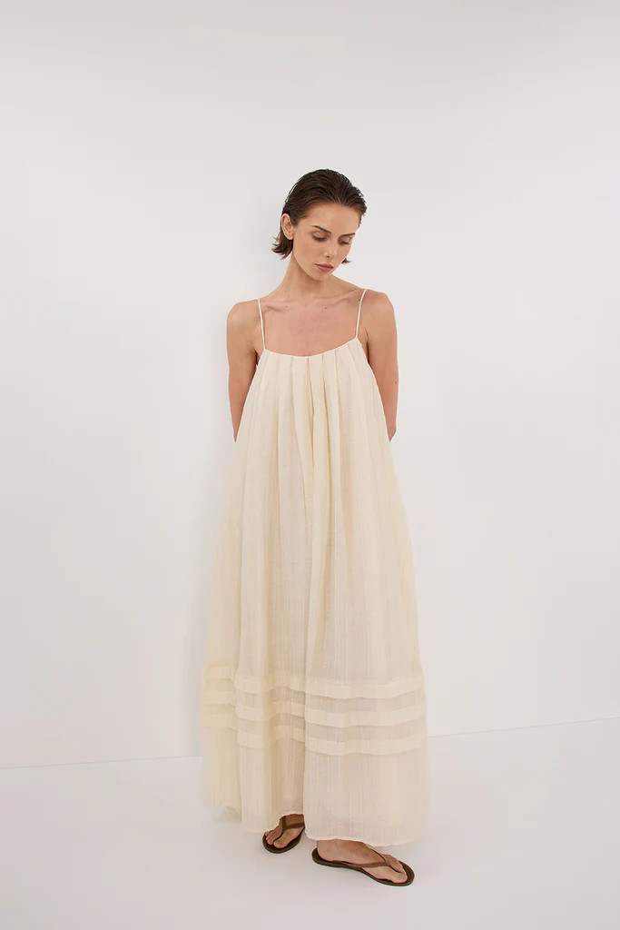 TAHITI LEMON MIDI DRESS | DISSH