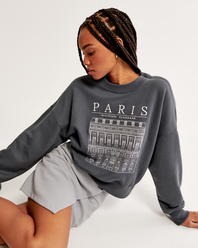 Women's Destination Sunday Crew | Women's Tops | Abercrombie.com | Abercrombie & Fitch (US)