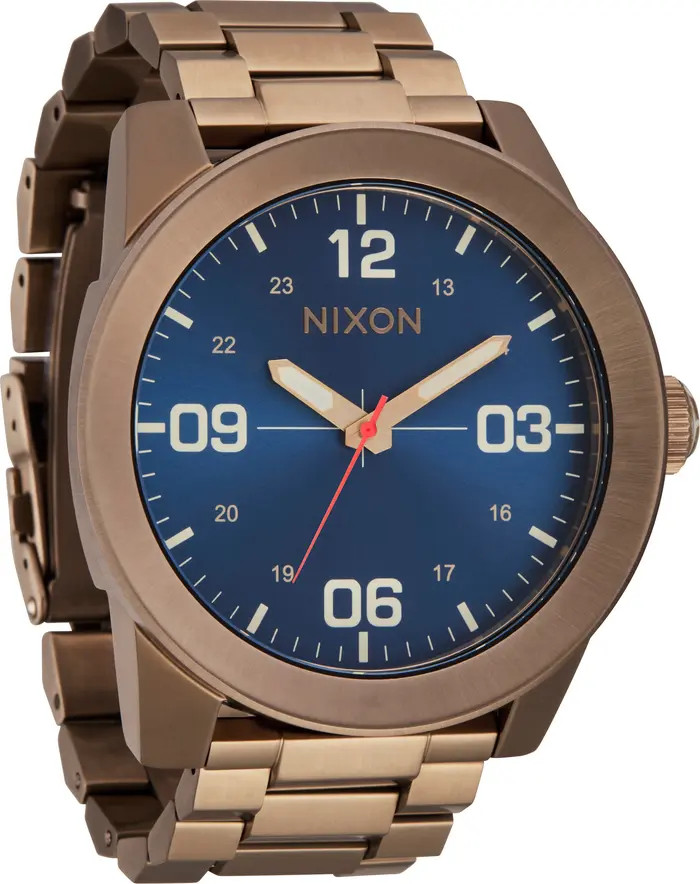 Nixon The Corporal Bracelet Watch, 48mm | Nordstrom | Nordstrom