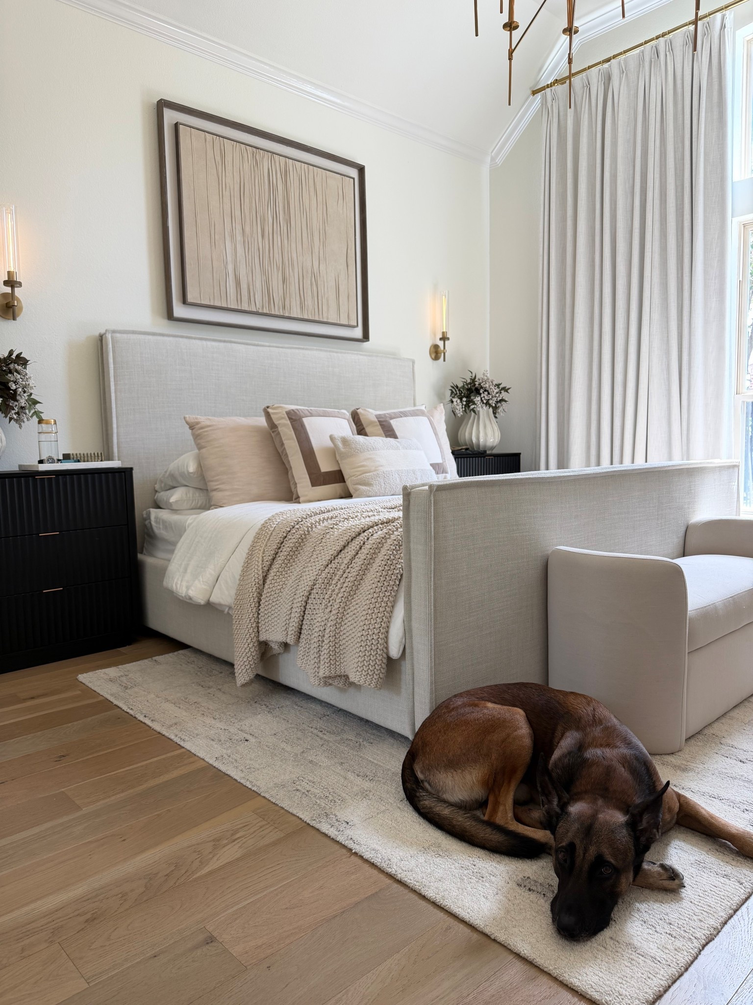 Does this look like a puppy that’s not allowed in our bedroom?!

#LTKHome