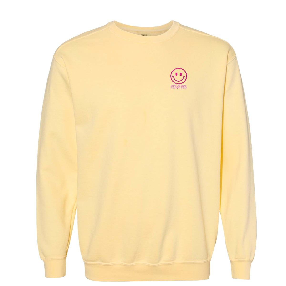'Smiley Face' Comfort Colors Sweatshirt | United Monograms