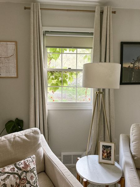 Cozy little nook in our bedroom. These blinds and curtain combo is perfect for keeping light out + they are very affordable. These chairs are oversized, extremely comfortable and also very affordable! Everything from Amazon or Target!

#LTKHome #LTKFindsUnder100 #LTKStyleTip