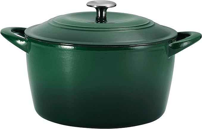 Tramontina 7 Qt Enameled Cast Iron Covered Tall Round Dutch Oven (Basil) - 80131/360DS | Amazon (US)