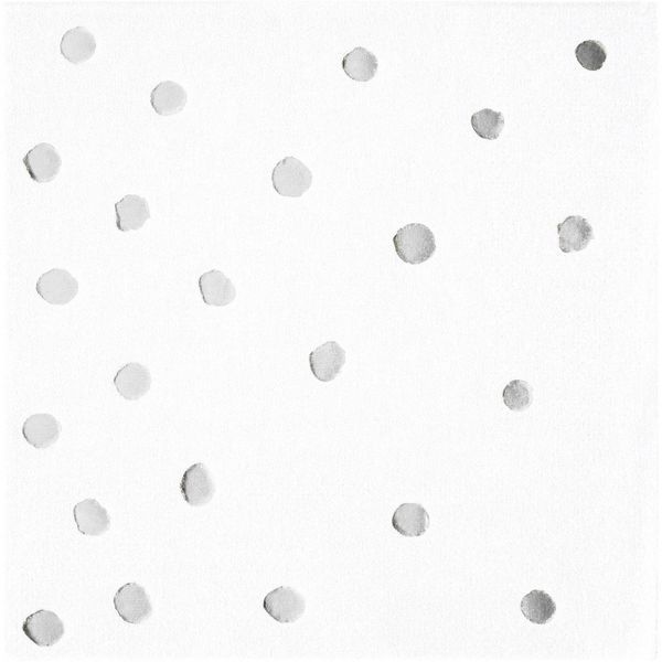 48ct Foil Dotted Disposable Beverage Napkins White | Target