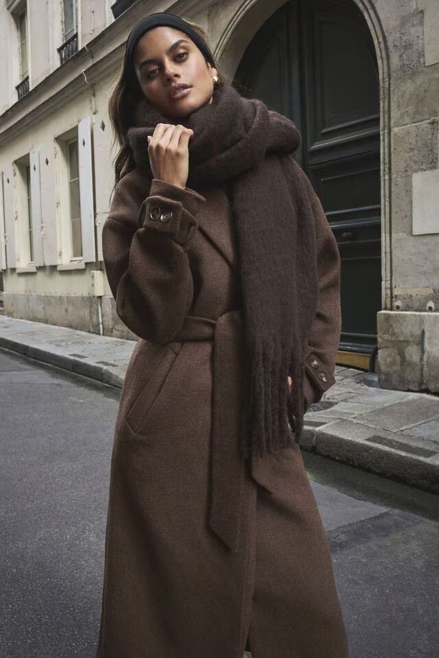 Belted Wool Coat | Dynamite Clothing