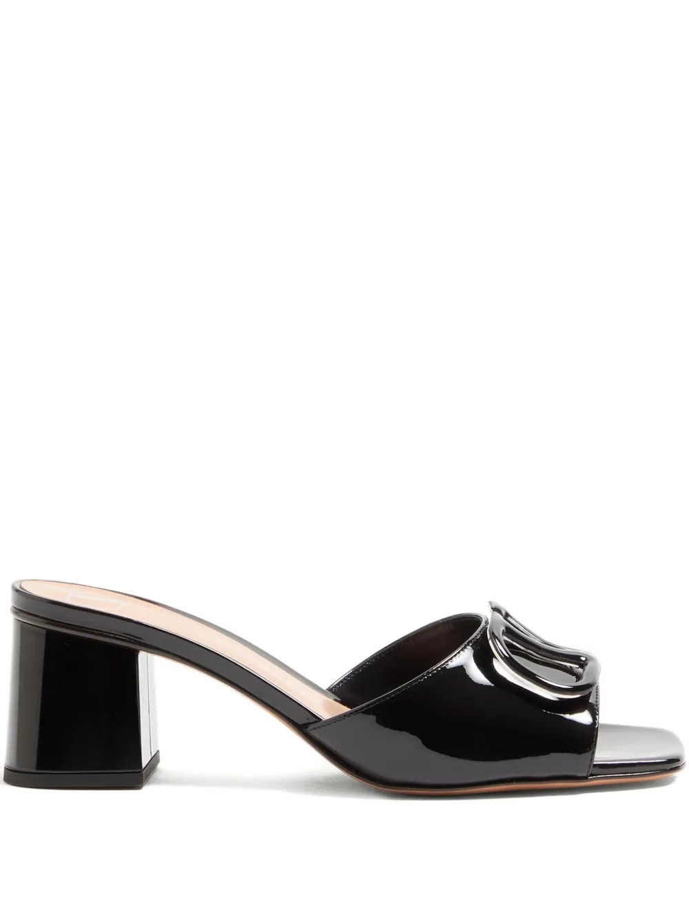 Valentino Garavani 60mm VLogo Signature sandals - Black | Farfetch Global