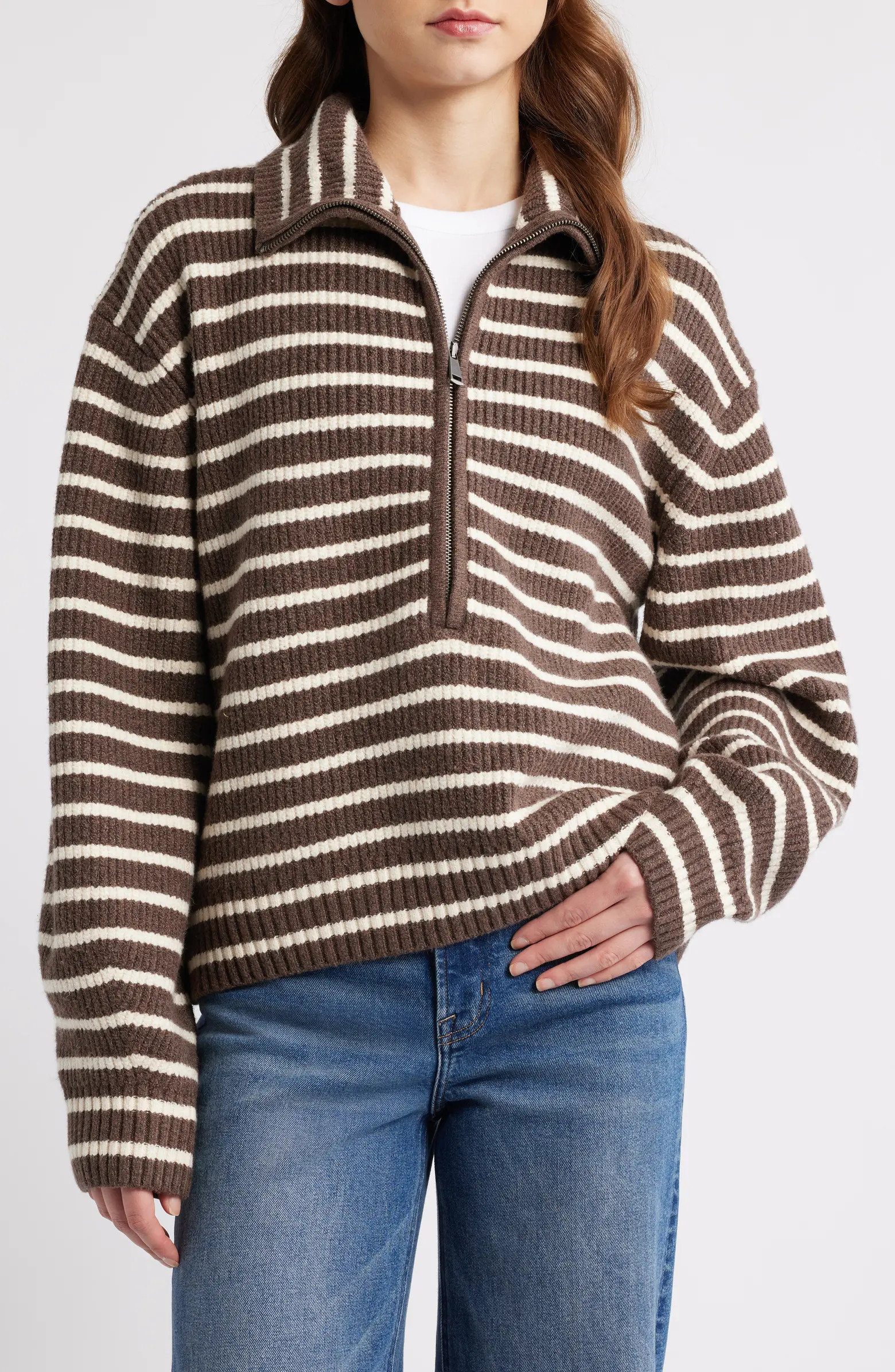 Jackson Quarter-Zip Organic Cotton Blend Pullover | Nordstrom