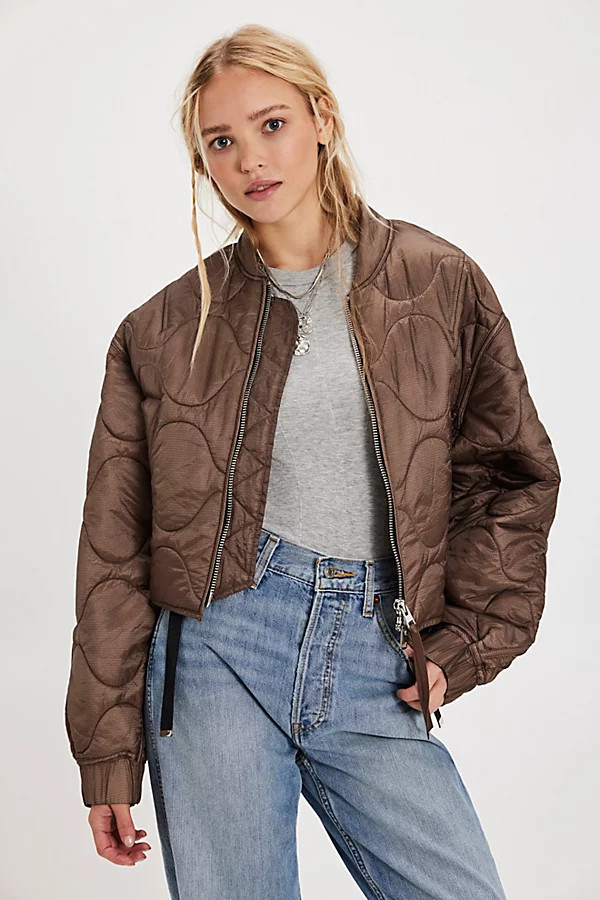 AGOLDE x Shoreditch Ski Club Iona Quilted Jacket | Free People (Global - UK&FR Excluded)