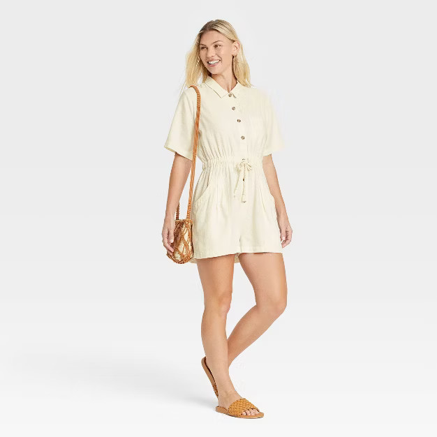 Women's Short Sleeve Boilersuit - Universal Thread™ | Target