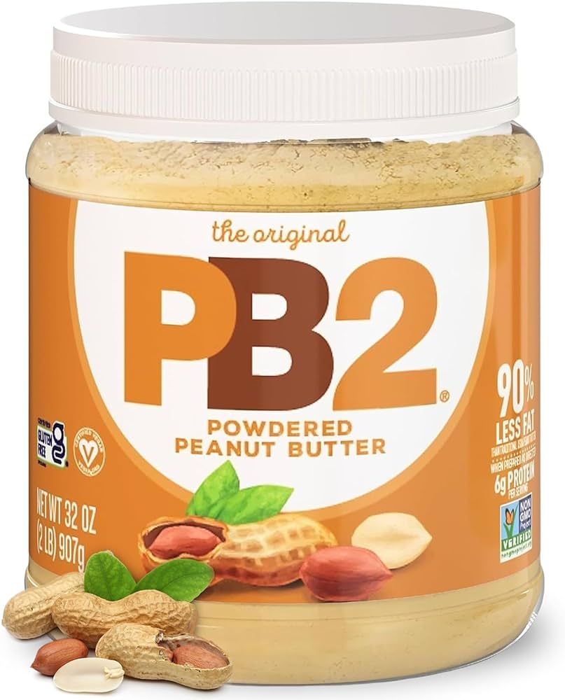 PB2 Original Powdered Peanut Butter - [2 Lb/32oz Jar] 6g of Protein, 90% Less Fat, Certified Glut... | Amazon (US)
