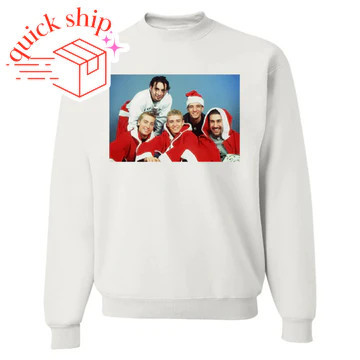 NSYNC 'Happy Holidays' Crewneck Sweatshirt | United Monograms