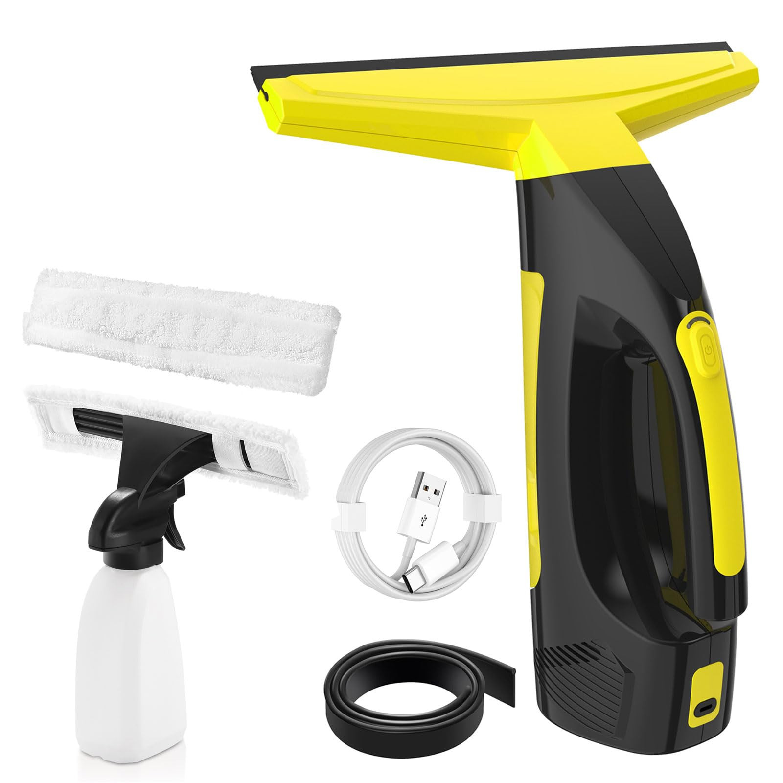 Window Vacuum Squeegee Cordless, Window Vac with Detachable Water Tank and Strong Suction, Electr... | Amazon (US)