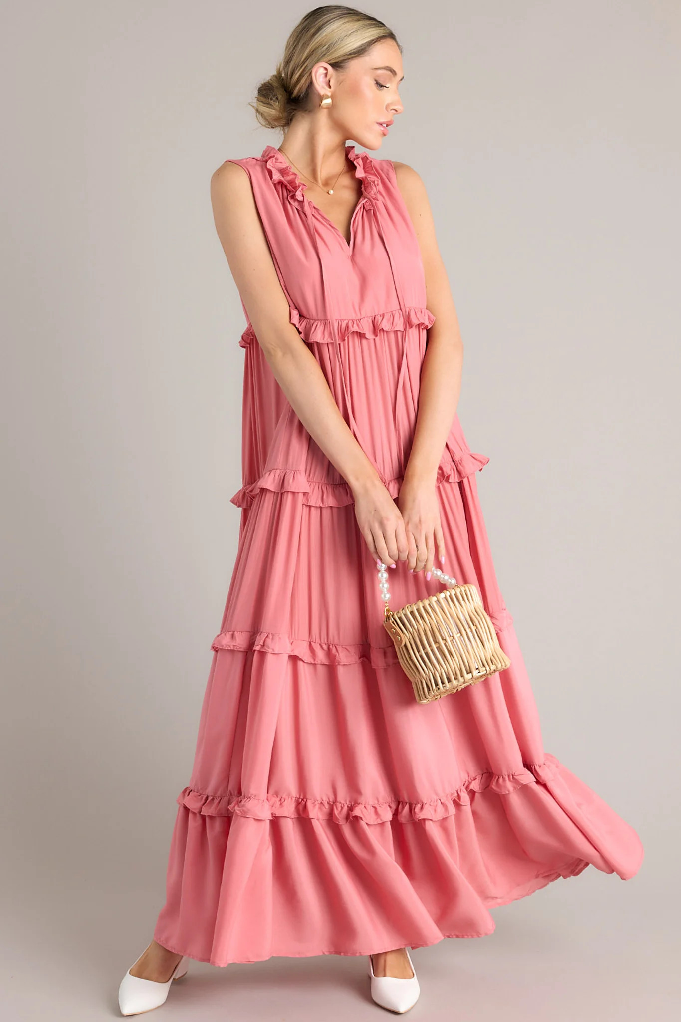 When I Look At You Peony Maxi Dress | Red Dress