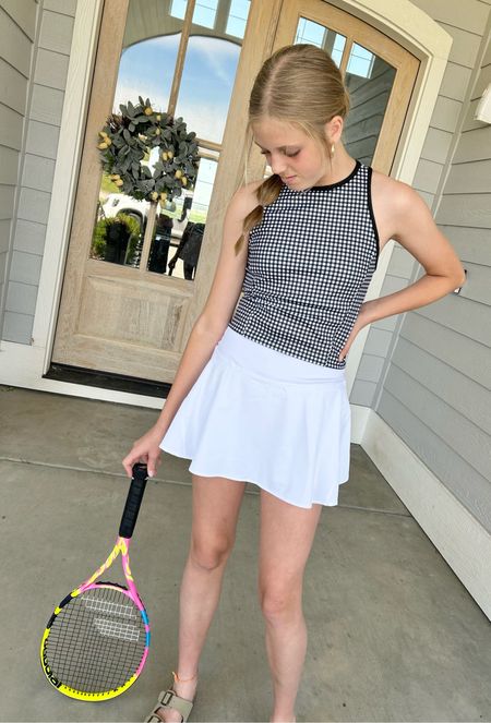 Is this not the most darling, sporty combo? #walmartpartner 
That gingham top! And that skirt can be mixed and matched in so many ways! Fits TTS.

#walmartfashion #walmart @walmartfashion