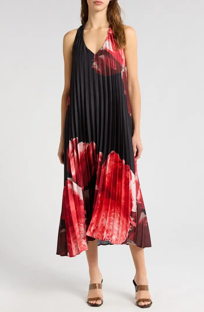 Sunburst Pleat Maxi Dress | Nordstrom