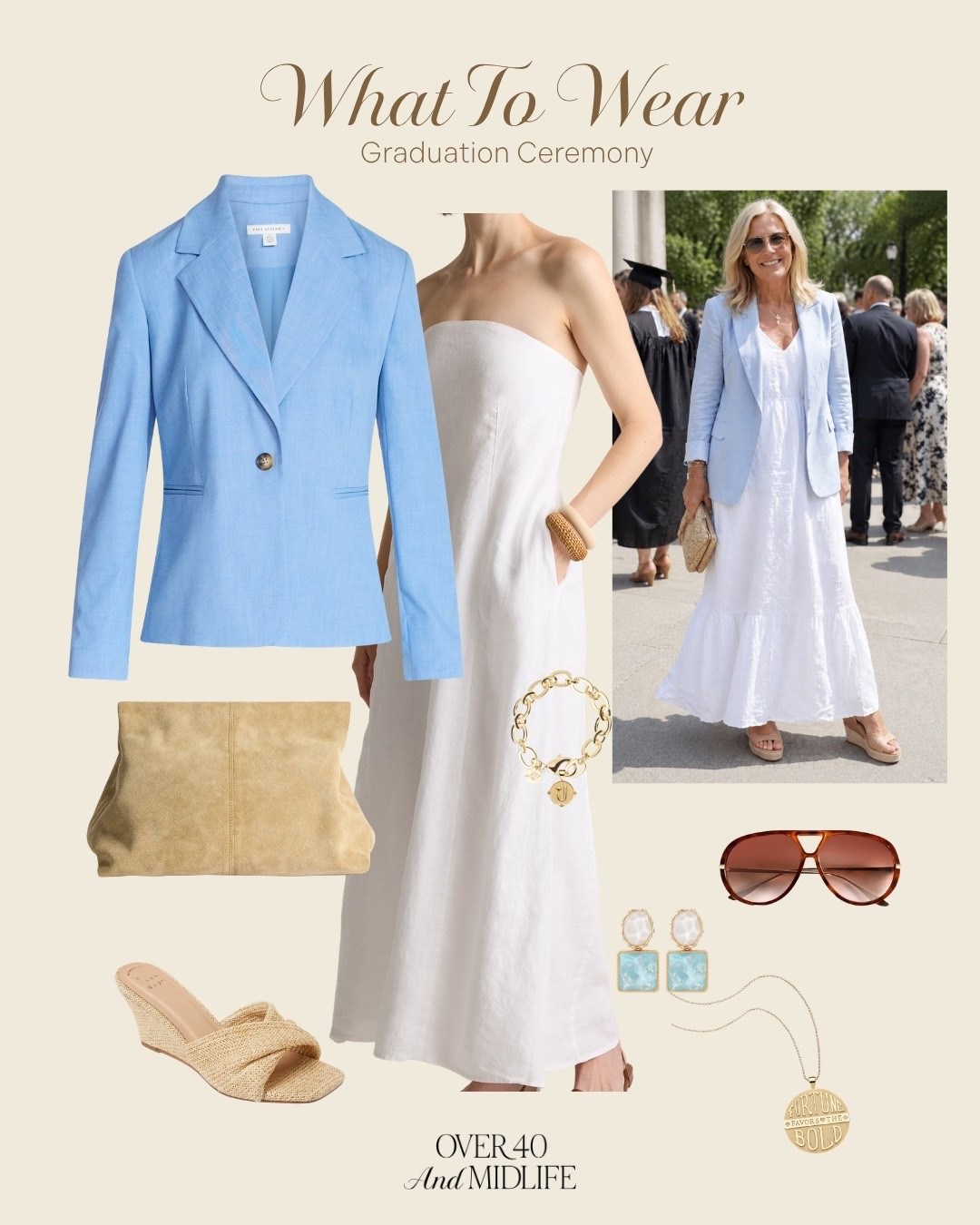 You’re sitting at a graduation thinking… nothing in my closet feels right anymore.

Not because you don’t have options.
Because your body changed… and no one updated the rules.

This is where Outfit Physics comes in 👇

✨ The fix isn’t tighter. It’s smarter.
– The structured blazer lifts and pulls the eye up
– The flowy linen dress skims instead of clings
– The long lines create effortless length and balance

No squeezing. No hiding. Just pieces that work with you.

This is what I reach for when I want to feel polished, comfortable, and confident at a graduation ceremony, summer event, or midlife occasion outfit.

Because style over 40 isn’t about starting over…
it’s about finally understanding what works.

Would you wear this to a graduation? Or somewhere else? 🤍
Comment GRAD and I’ll send you everything.

Helping you look good, feel good — Lindsey Denver

#midlifestyle #over40style #midsizefashion #over50style #graduationoutfit #graduationguestoutfit #summeroutfits #linenstyle #blazerstyle #casualchic #effortlessstyle #outfitideas #momstyle #genxstyle #bodyconfidence #perimenopausestyle #over40fashion #styleover40 #realoutfits #everydaystyle #chicoutfits #neutralstyle #wardrobeideas #springstyle #summerstyle #outfitphysics

Follow my LTK @Over40andmidlife on the @shop.LTK app to view this post and get my exclusive app-only content!

#liketkit 
@shop.ltk
https://liketk.it/69M4E