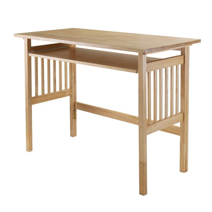 Folding Computer Desk Natural - Winsome | Target