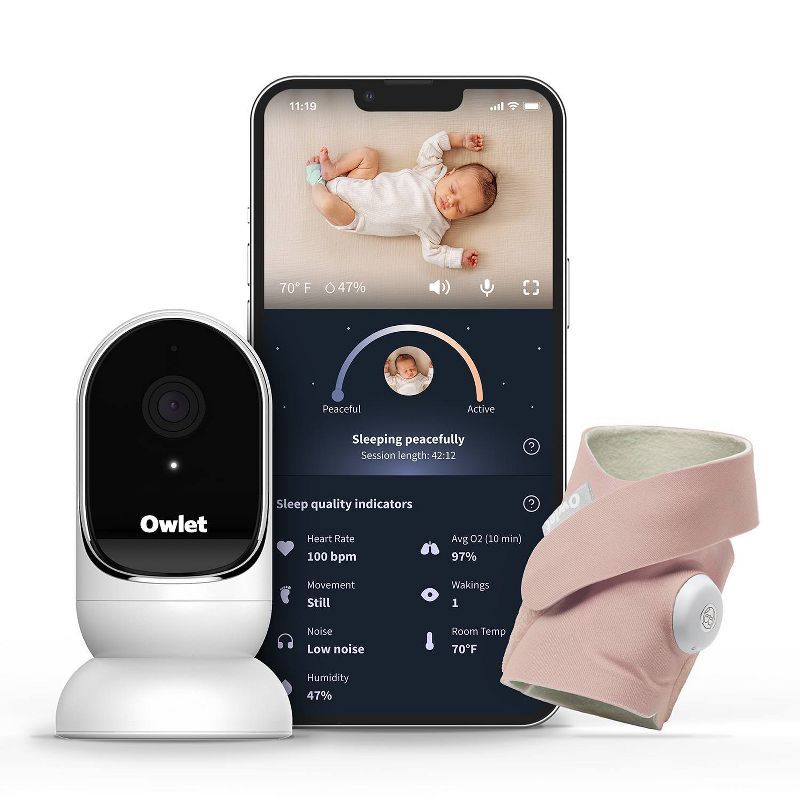 Owlet Dream Duo Smart Baby Monitor - HD Video Baby Monitor with Camera and Dream Sock - Heart Rat... | Target
