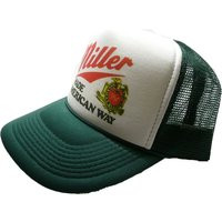 Miller Made The American Way Trucker Hat Vintage Snapback Mesh Hat Green Adjustable Unworn | Etsy (US)