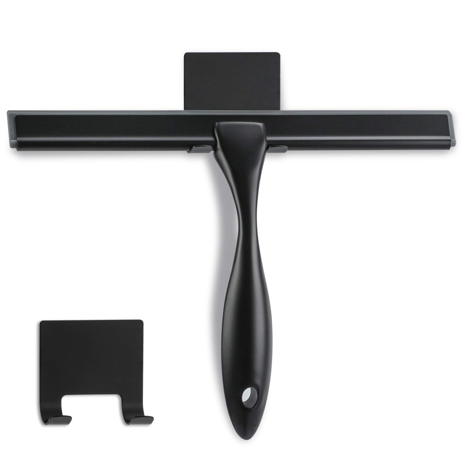 Shower Squeegee, 10-Inch Matte Black Squeegee, All-Purpose Stainless Steel Squeegee for Bathroom,... | Amazon (US)