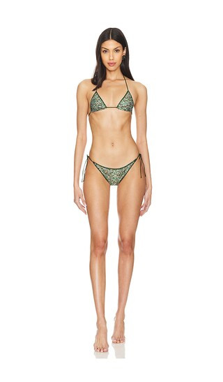 Netquins Microkini in Metallic Green | Revolve Clothing (Global)