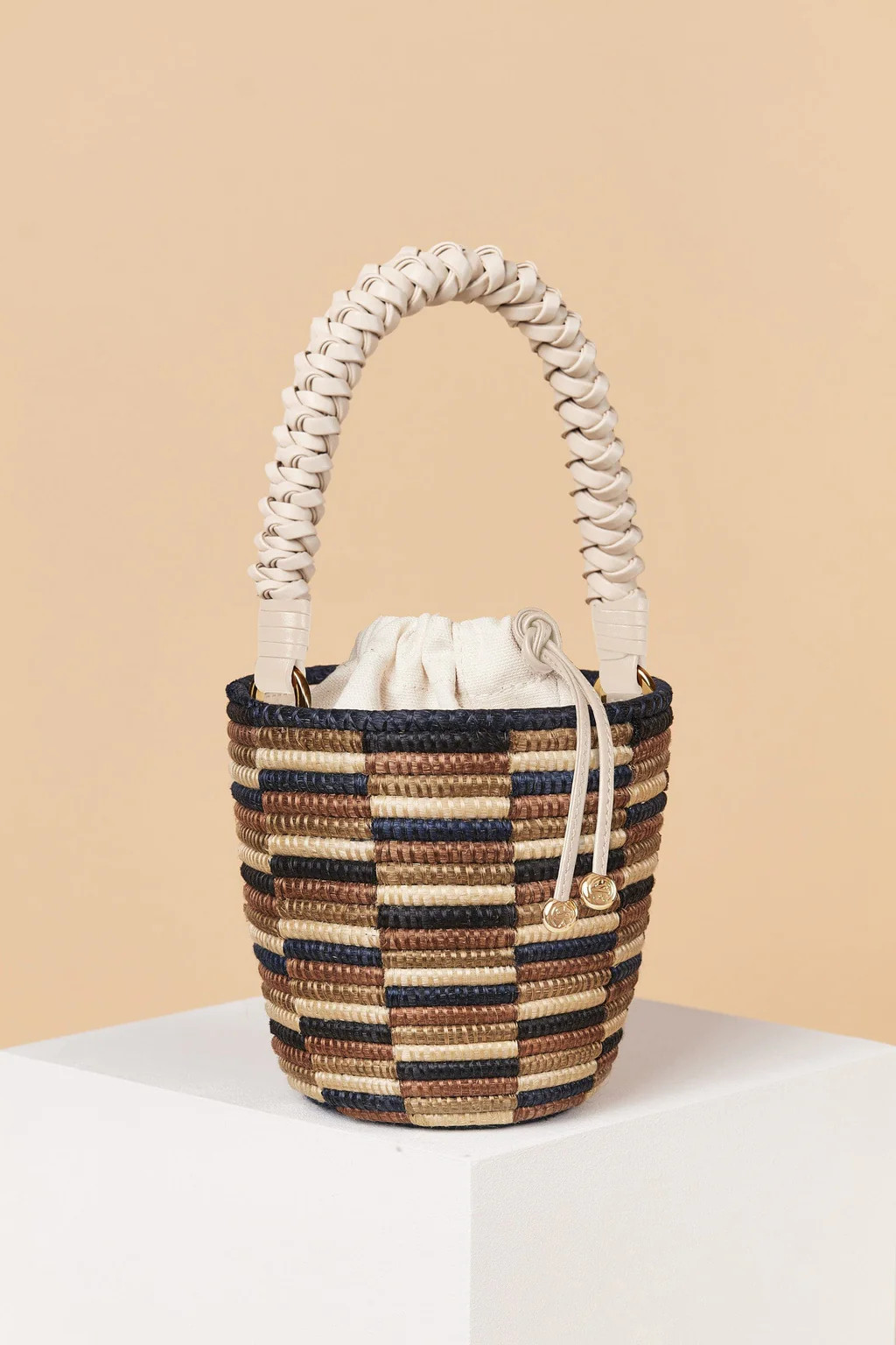 Woven Handle Lunchpail / Midnight Sand | Cesta Collective