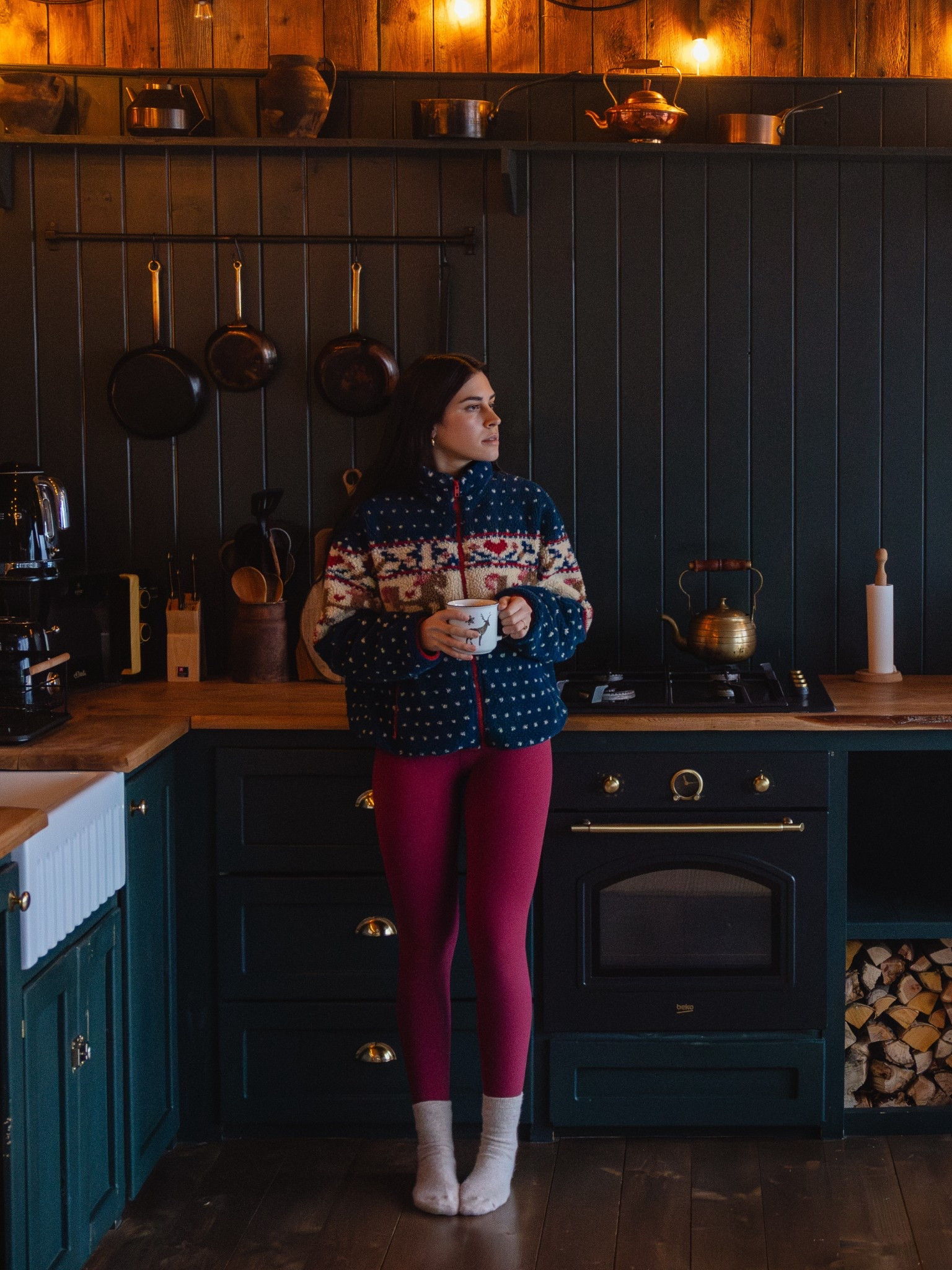 cozy cabin fit ☃️❤️ #winter #cabin #festive #cozy 

#LTKSeasonal #LTKootd #LTKValentine