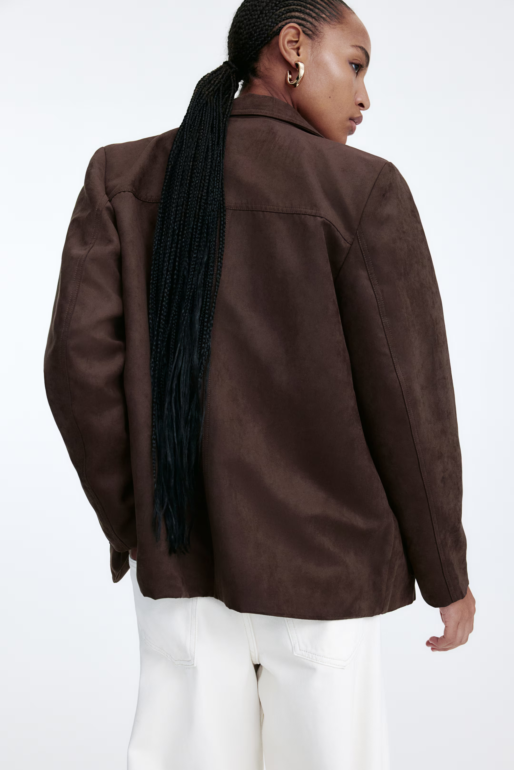 Napped Jacket - Brown - Ladies | H&M US | H&M (US + CA)