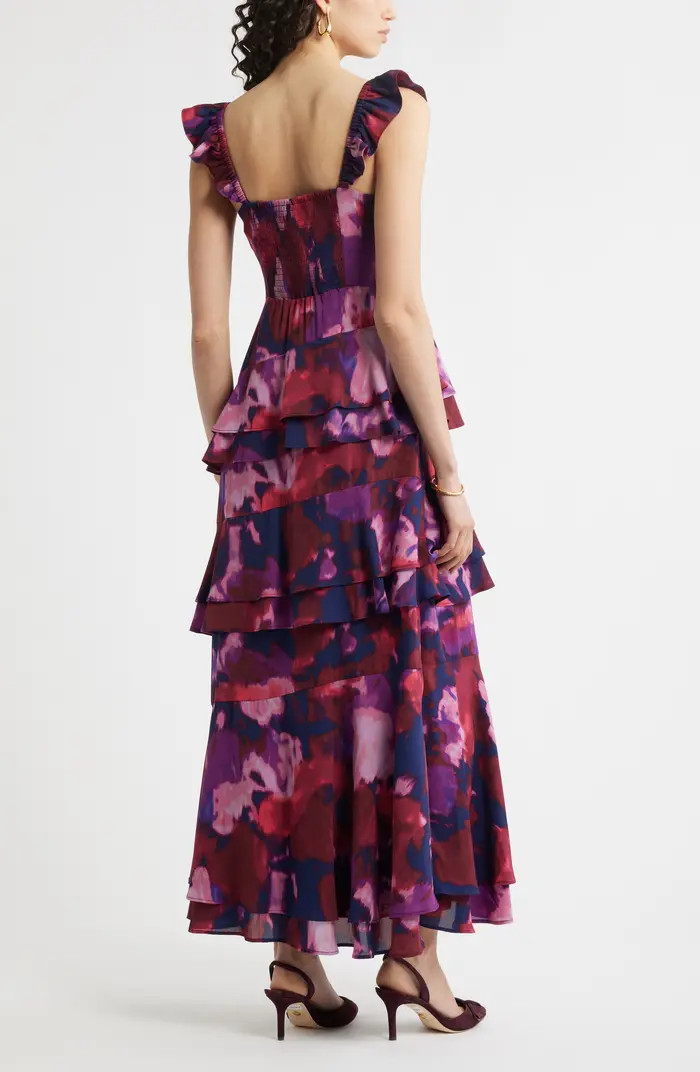 Tiered Asymmetric Ruffle Maxi Dress | Nordstrom