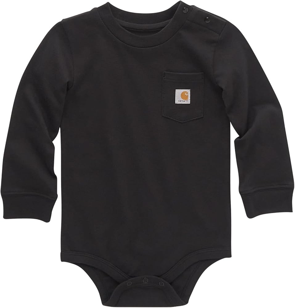 Carhartt Unisex Baby Long-Sleeve Pocket Bodysuit | Amazon (US)