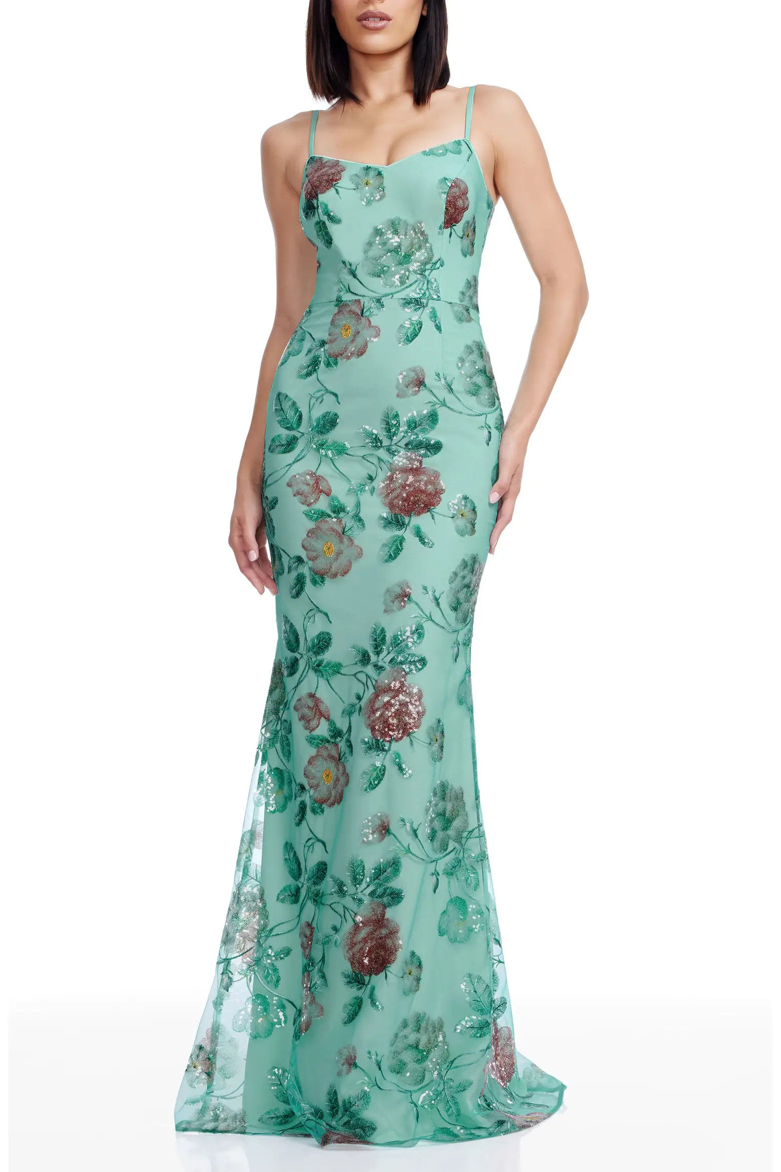 Giovanna Sequin Floral Mermaid Gown (Women) | Nordstrom | Nordstrom