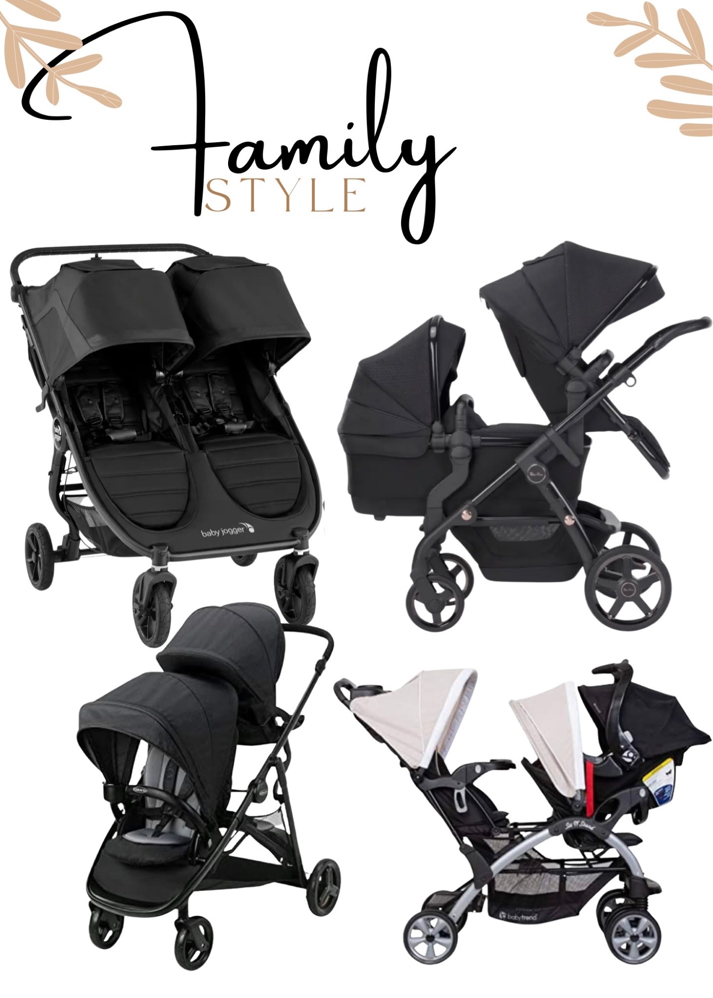 Double strollers for two under two 

#LTKfamily #LTKbump #LTKstyletip