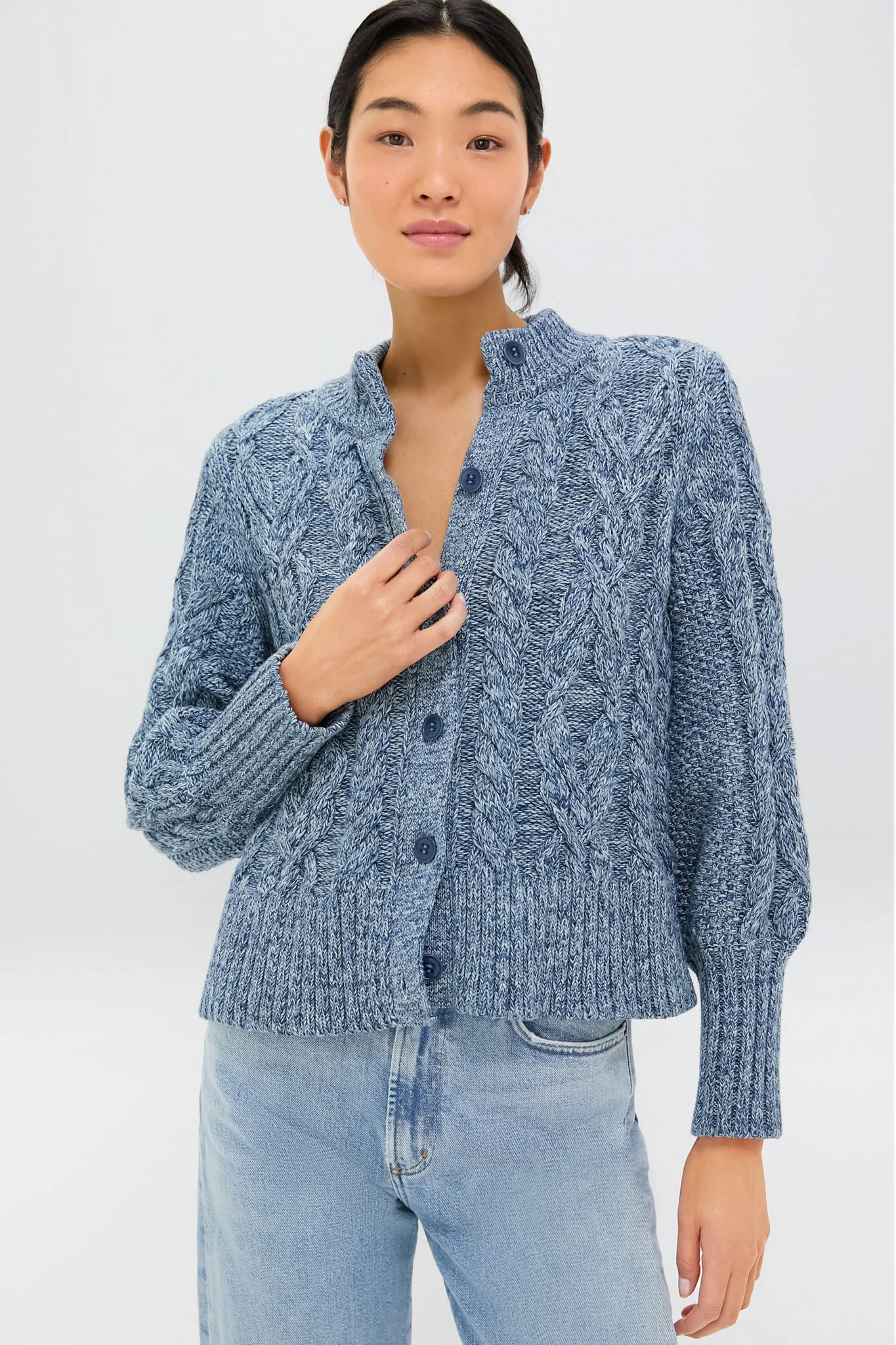Marled Blue Colette Cardigan | Tuckernuck (US)