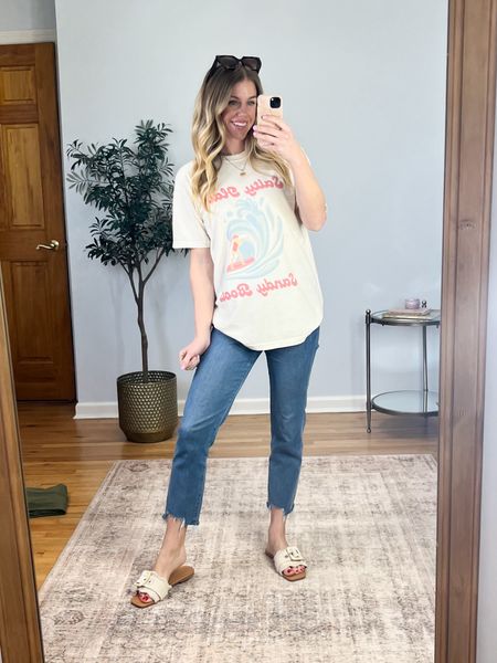 The softest graphic tees! Wearing size medium. Code JACQUELINEW20 Saves 20% on your entire purchase. 

#LTKfindsunder50 #LTKsalealert #LTKfindsunder100