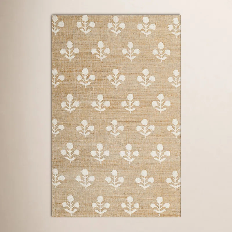 Erin Gates by Momeni Orchard Bloom Natural Hand Woven Wool and Jute Area Rug | Wayfair North America