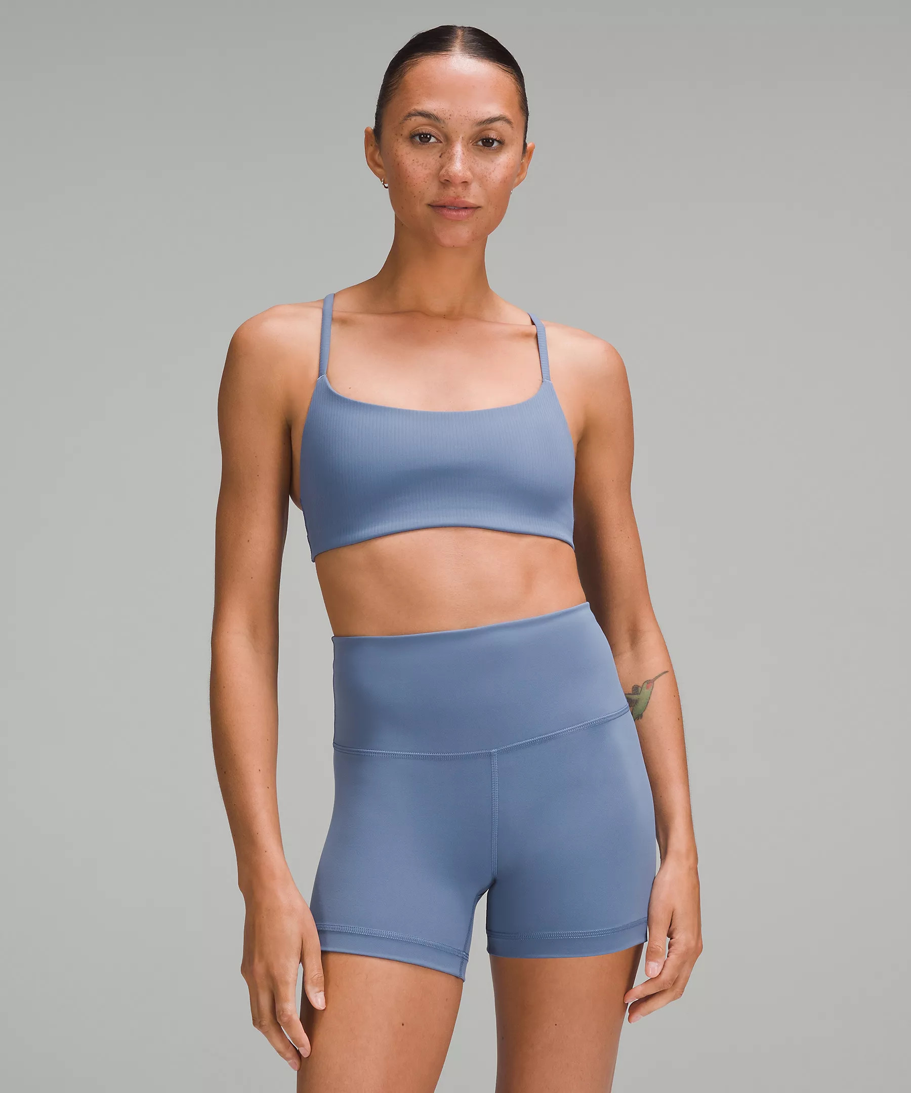 Wunder Train Strappy Racer Bra Ribbed *Light Support, A/B Cup | Women's Bras | lululemon | Lululemon (US)