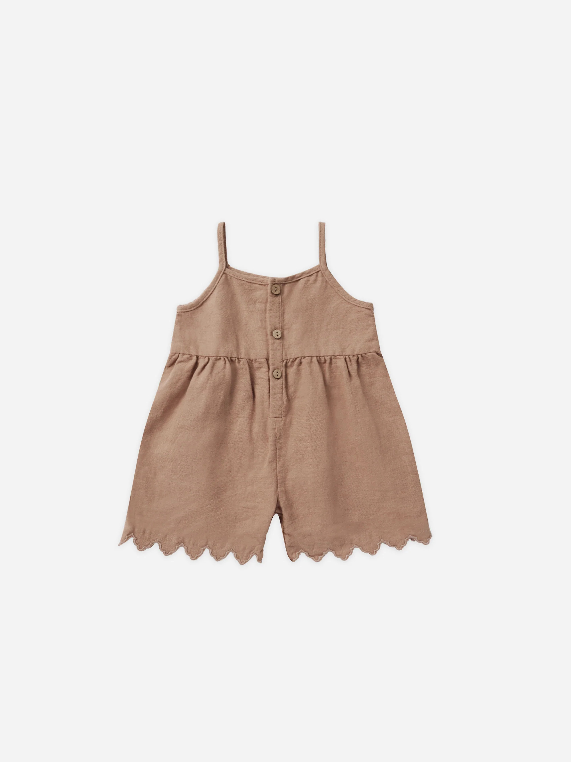 Button Romper || Clay | Rylee + Cru
