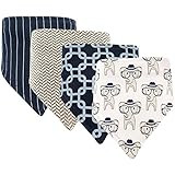 Hudson Baby Unisex Baby Cotton Bandana Bibs | Amazon (US)