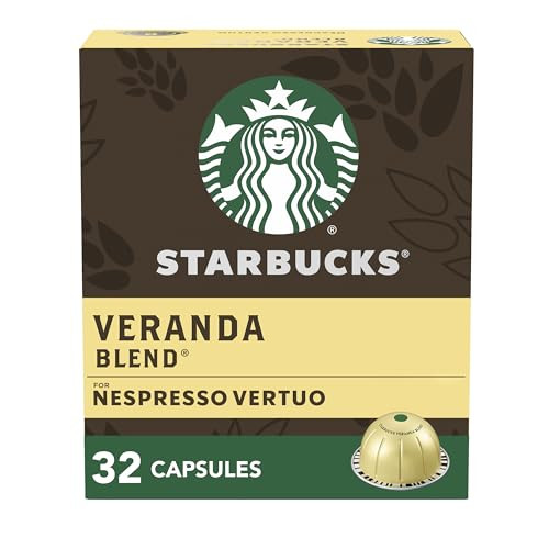 Starbucks by Nespresso Vertuo, Veranda Blend, Blonde Roast Coffee, 32-count Coffee Pods, Brews 7.8 oz. | Amazon (US)